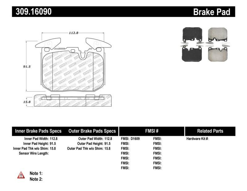 StopTech Performance Brake Pads - Corvette Realm