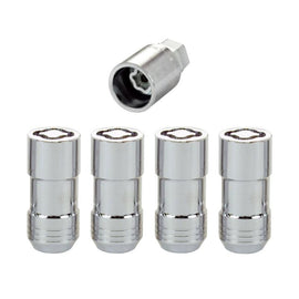 McGard Wheel Lock Nut Set - 4pk. (Cone Seat) M14X1.5 / 21mm & 22mm Dual Hex / 1.965in. L - Chrome - Corvette Realm