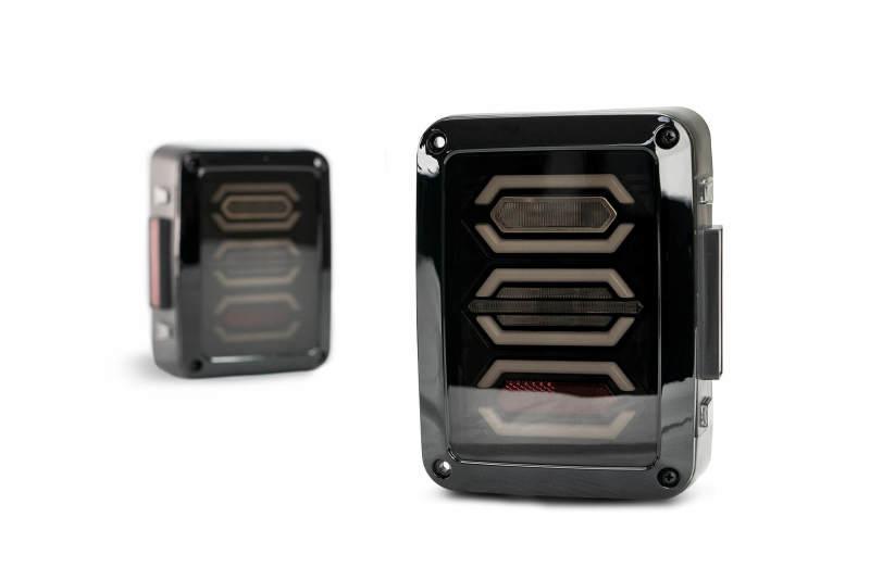 DV8 Offroad 07-18 Jeep Wrangler JK Octagon LED Tail Light - Corvette Realm