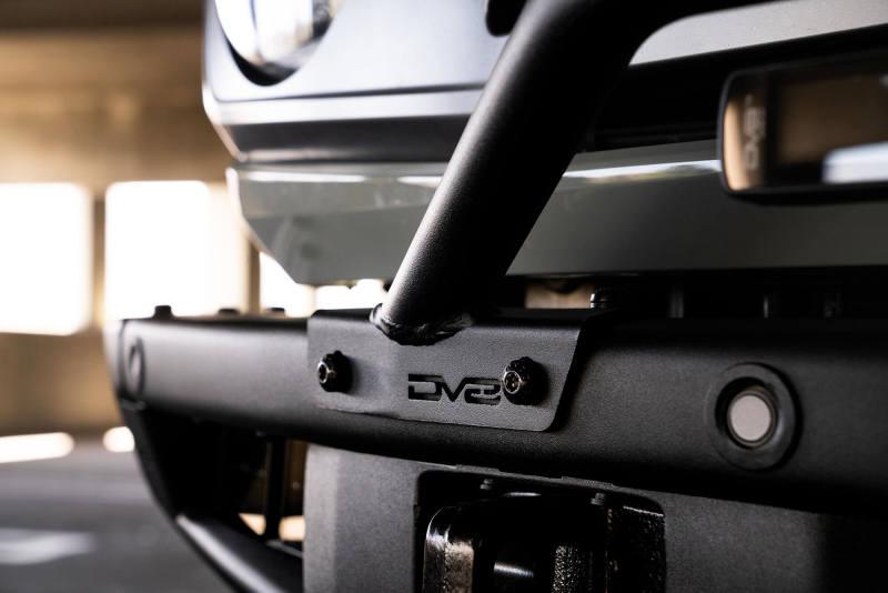 DV8 Offroad 2021-2022 Ford Bronco (Not For Factory Plastic Bumper) Factory Bumper Bull Bar - Black - Corvette Realm
