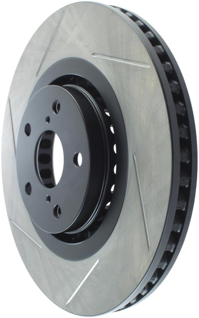 StopTech Power Slot 06-07 Lexus GS430 / 08 Lexus GS460/GS450H / 06-10 IS350 Slotted Right Front Rot - Corvette Realm