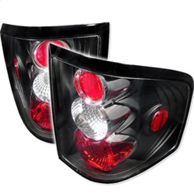 Spyder Ford F150 Flareside 04-08 Euro Style Tail Lights Black ALT-YD-FF15004FS-BK - Corvette Realm