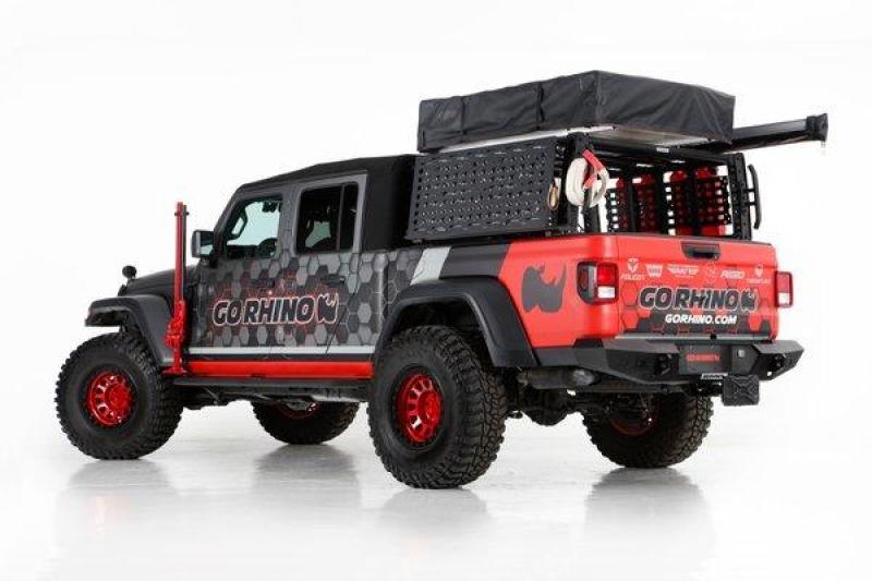 Go Rhino 19-21 Jeep Gladiator XRS Overland Xtreme Rack - Black - Corvette Realm