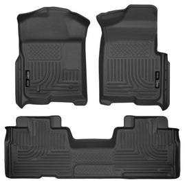 Husky Liners 09-12 Ford F-150 Super Cab WeatherBeater Combo Black Floor Liners - Corvette Realm