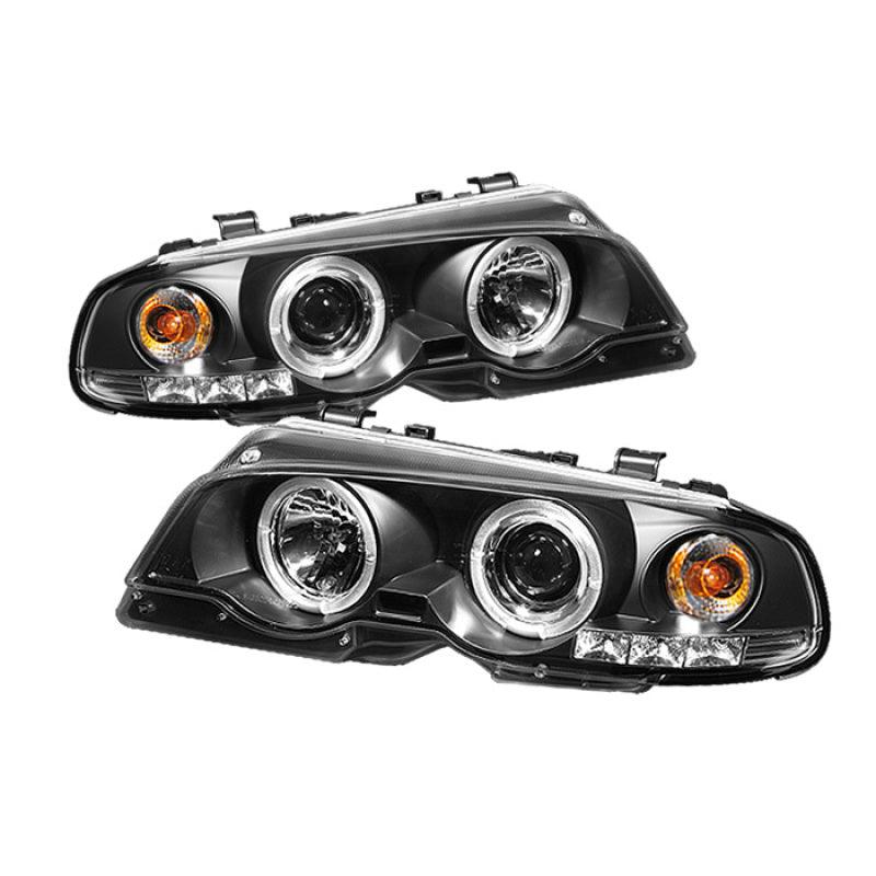 Spyder BMW E46 3-Series 00-03 2DR 1PC Projector Headlights LED Halo LED Blk PRO-YD-BMWE46-2D-HL-BK - Corvette Realm