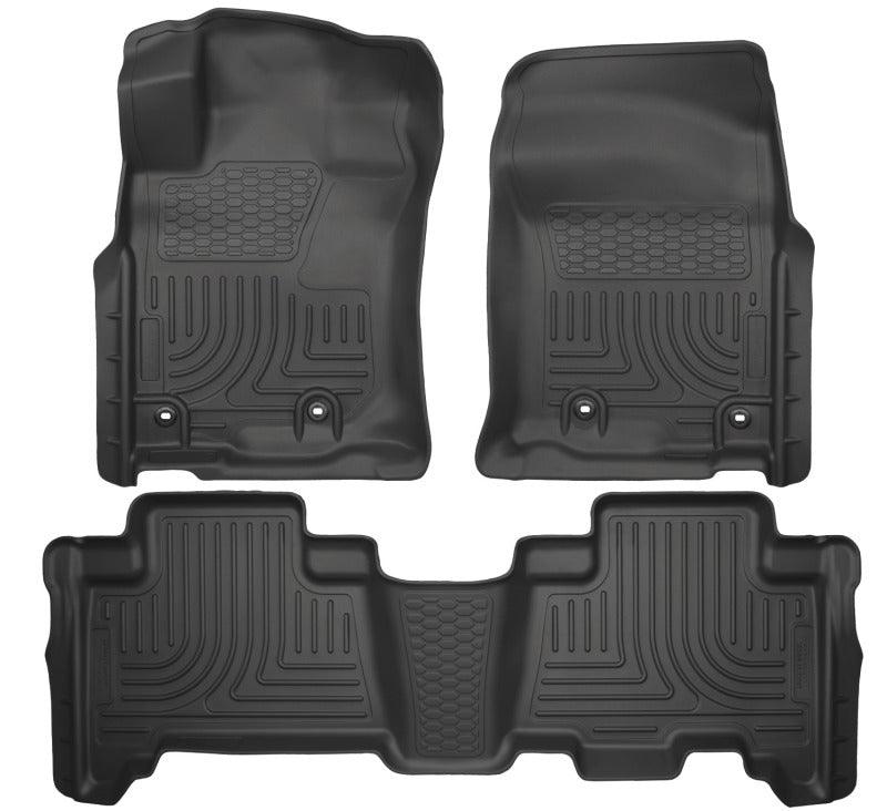 Husky Liners 2013 Toyota 4Runner WeatherBeater Black Front & 2nd Seat Floor Liners - Corvette Realm