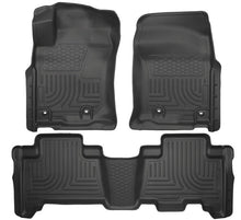 Load image into Gallery viewer, Husky Liners 2013 Toyota 4Runner WeatherBeater Black Front &amp; 2nd Seat Floor Liners - Corvette Realm