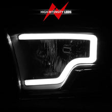 Load image into Gallery viewer, ANZO 2009-2018 Dodge Ram 1500 Crystal Headlights w/ Light Bar Black Housing - Corvette Realm