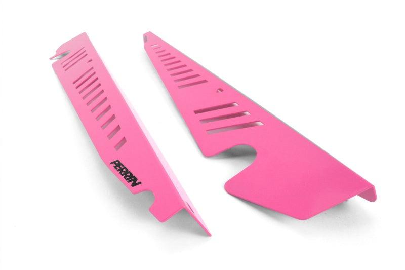 Perrin 2015+ Subaru WRX/STI Fender Shroud Set - Hyper Pink - Corvette Realm