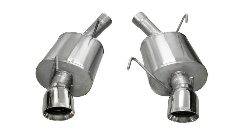 Corsa 05-10 Ford Mustang Shelby GT500 5.4L V8 Polished Sport Axle-Back Exhaust - Corvette Realm