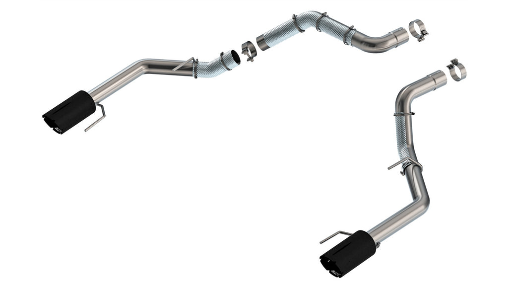 Borla 21-25 F-150 Ford Raptor 3in Tail Pipe Kit 5in Tip - Brawler Ceramic Black