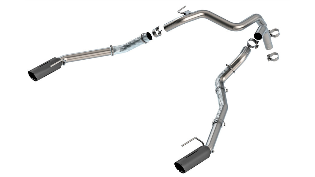 Borla 24-25 Ford Ranger Raptor 2.75in Tail Pipe Kit 4in Tip - Ceramic Black