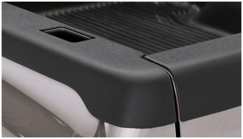 Bushwacker 02-08 Dodge Ram 1500 Fleetside Bed Rail Caps 78.0in Bed - Black - Corvette Realm