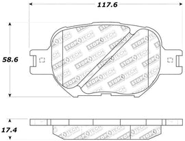 StopTech Performance 05-08 Scion tC/ 01-05 Celica GT/ 00-05 Celica GT-S Front Brake Pads - Corvette Realm
