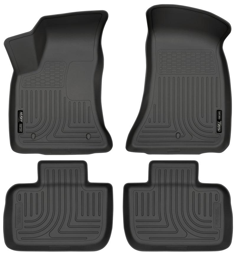 Husky Liners 11-12 Dodge Charger/Chrysler 300 WeatherBeater Combo Black Floor Liners - Corvette Realm