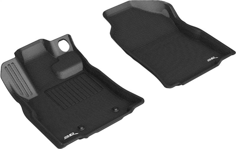 3D MAXpider 19-23 Subaru Ascent Kagu 1st Row Floormat - Black - Corvette Realm