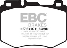 Load image into Gallery viewer, EBC 15-16 Mercedes-Benz C400 (W205) 3.0 Twin Turbo 4-Matic Yellowstuff Front Brake Pads - Corvette Realm