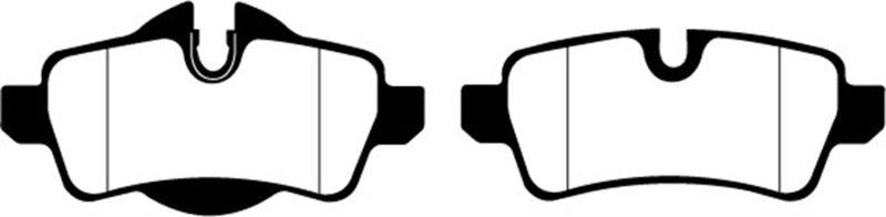 EBC 07-14 Mini Hardtop 1.6 Greenstuff Rear Brake Pads - Corvette Realm
