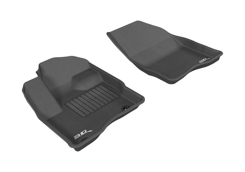 3D MAXpider 2010-2019 Ford Taurus Kagu 1st Row Floormat - Black - Corvette Realm