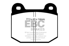 EBC 08+ Lotus 2-Eleven 1.8 Supercharged Greenstuff Front Brake Pads - Corvette Realm