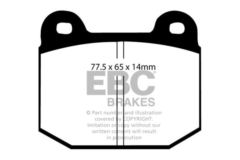 EBC 08+ Lotus 2-Eleven 1.8 Supercharged Redstuff Front Brake Pads - Corvette Realm