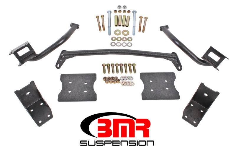 BMR 79-04 Fox Mustang Torque Box Reinforcement Plate Kit(TBR005H And TBR003H) - Black Hammertone - Corvette Realm