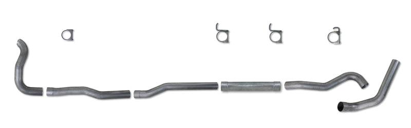 Diamond Eye KIT 4in TB MFLR RPLCMENT PIPE SGL AL: 89-93 DODGE CUMMINS 5.9L - Corvette Realm