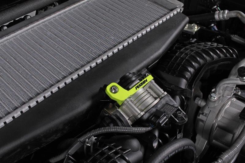 Perrin 2022+ Subaru WRX/19-23 Ascent/Legacy/Outback Top Mount Intercooler Bracket - Neon Yellow - Corvette Realm