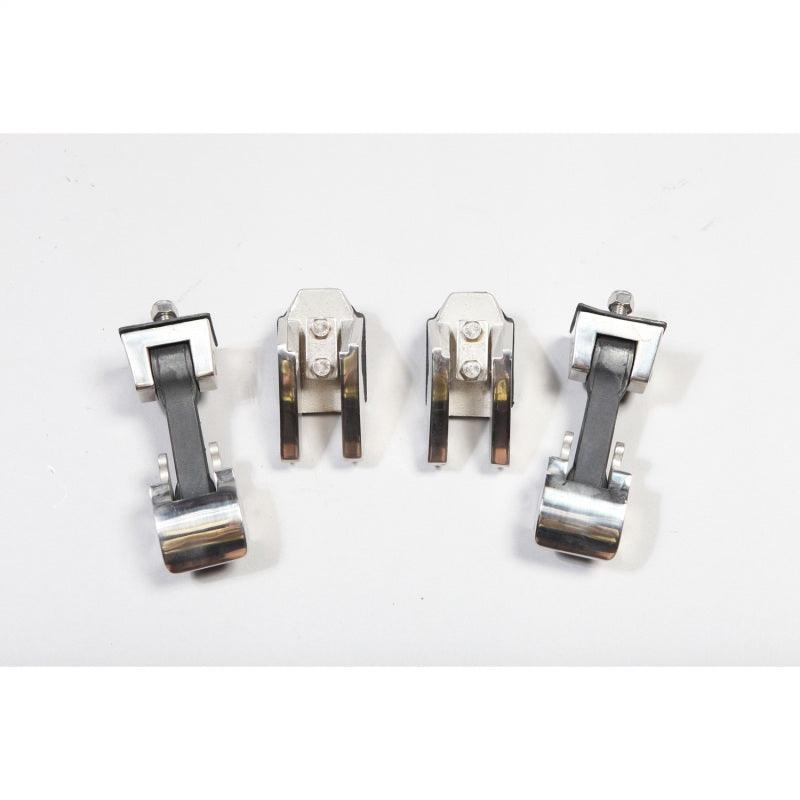 Rugged Ridge 07-18 Jeep Wrangler Stainless Steel Hood Catch Set - Corvette Realm