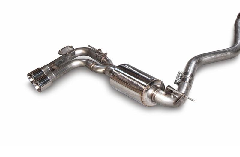 AWE Tuning BMW F3X 28i / 30i Touring Edition Axle-Back Exhaust Single Side - 80mm Silver Tips - Corvette Realm