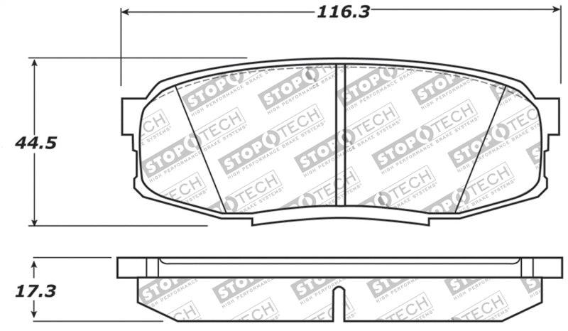 StopTech 13-18 Toyota Land Cruiser Performance Rear Brake Pads - Corvette Realm