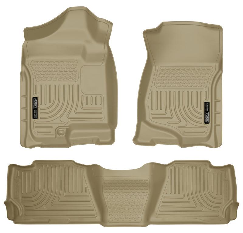 Husky Liners 07-13 GM Escalade/Suburban/Yukon WeatherBeater Tan Front & 2nd Seat Floor Liners - Corvette Realm