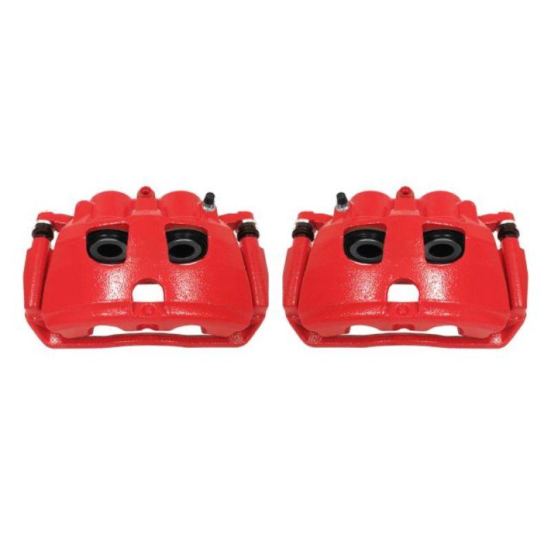 Power Stop 09-10 Dodge Ram 2500 Rear Red Calipers w/Brackets - Pair - Corvette Realm