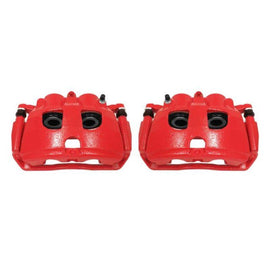 Power Stop 09-10 Dodge Ram 2500 Rear Red Calipers w/Brackets - Pair - Corvette Realm