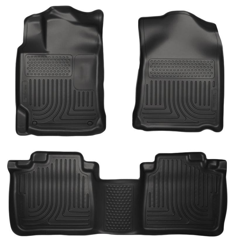 Husky Liners 10-13 Lexus RX350/RX450h WeatherBeater Black Front & 2nd Seat Floor Liners - Corvette Realm