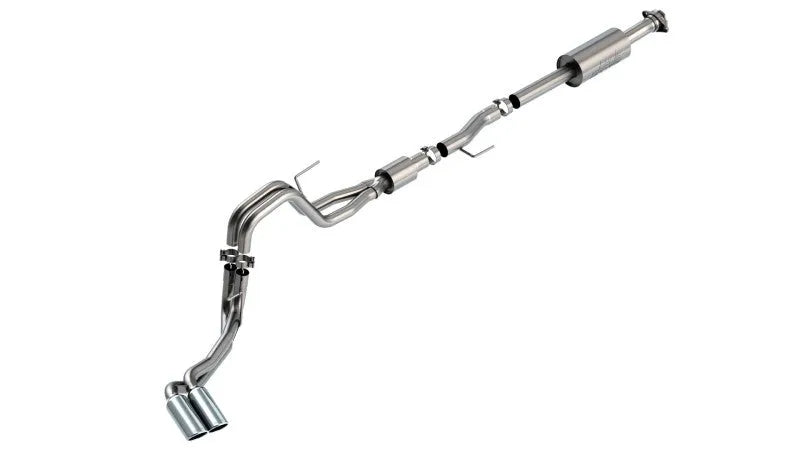 Borla F-150 21-25 5.0L 4dr CC SB EC STB Lariat/KR/Platinum/LTD 3/2.25 DSE Cat-Back Exhaust S-Type Chrome Tips