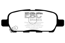 Load image into Gallery viewer, EBC 07-08 Infiniti G35 3.5 Sport Bluestuff Rear Brake Pads - Corvette Realm