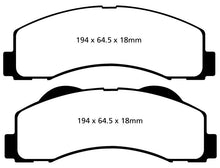 Load image into Gallery viewer, EBC 15+ Ford Expedition 3.5 Twin Turbo 2WD Greenstuff Front Brake Pads - Corvette Realm