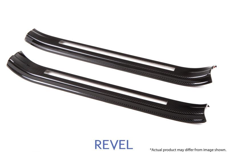Revel GT Dry Carbon Door Sill Covers (Left & Right) 15-18 Subaru WRX/STI - 2 Pieces - Corvette Realm