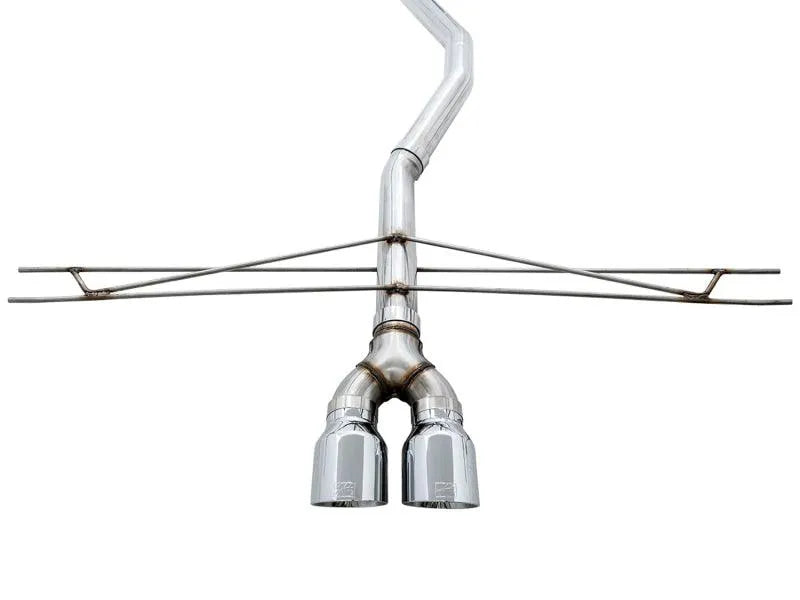 AWE Tuning 2016+ Honda Civic Si Track Edition Exhaust w/Front Pipe & Dual Chrome Silver Tips - Corvette Realm