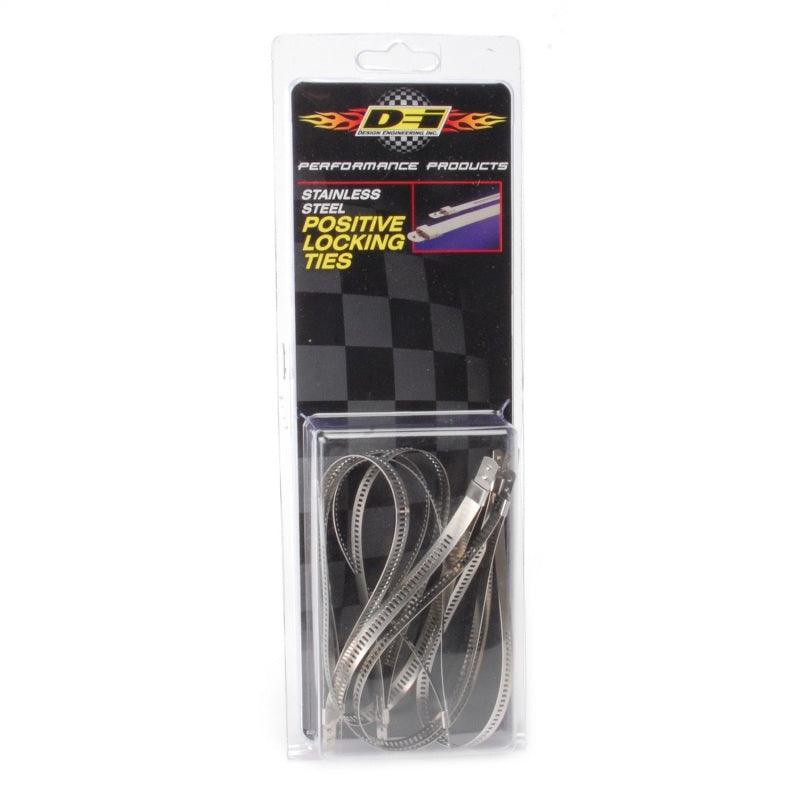 DEI Stainless Steel Positive Locking Tie 1/4in (7mm) x 9in - 8 per pack - Corvette Realm