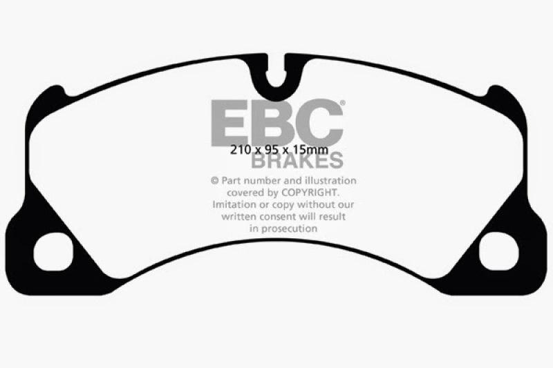 EBC 10+ Volkswagen Touareg 3.0 Supercharged Hybrid Redstuff Front Brake Pads - Corvette Realm