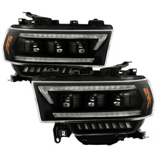 Load image into Gallery viewer, Spyder 19-22 Dodge Ram 2500/3500 (Halogen Model Only) Proj. Headlights (PRO-YD-DR19HDHALAP-SEQ-BK)