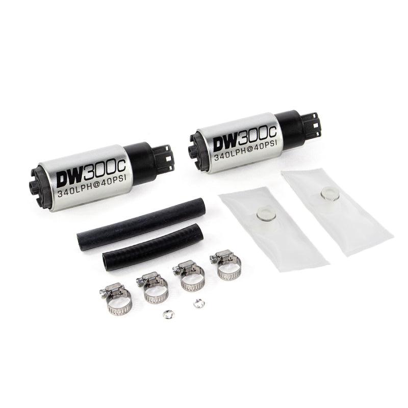 DeatschWerks 340lph DW300C Compact Fuel Pump w/ 99-04 Ford Lightning Set Up Kit (w/o Mounting Clips) - Corvette Realm