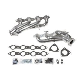 BBK 99-04 GM Truck SUV 4.8 5.3 Shorty Tuned Length Exhaust Headers - 1-3/4 Silver Ceramic - Corvette Realm