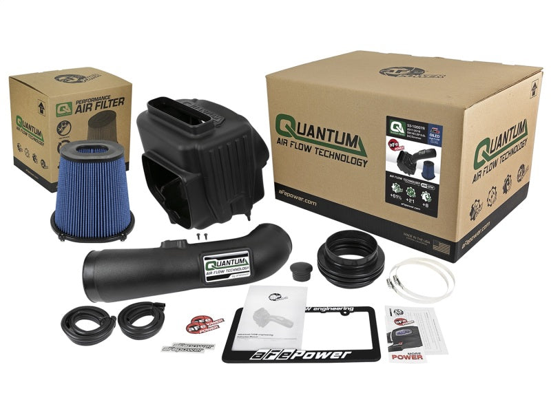 aFe Quantum Pro 5R Cold Air Intake System 17-18 GM/Chevy Duramax V6-6.6L L5P - Oiled