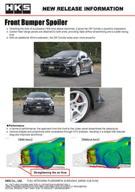 HKS Body Kit TYPE-S GR COROLLA Side Skirt