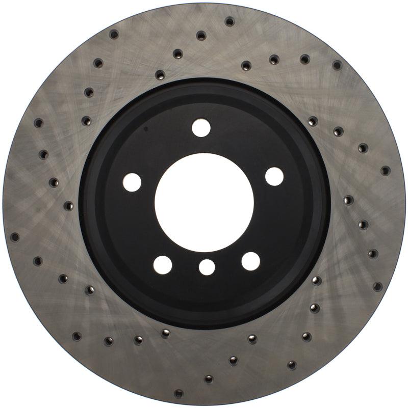 StopTech 07-10 BMW 335i Cross Drilled Right Front Rotor - Corvette Realm