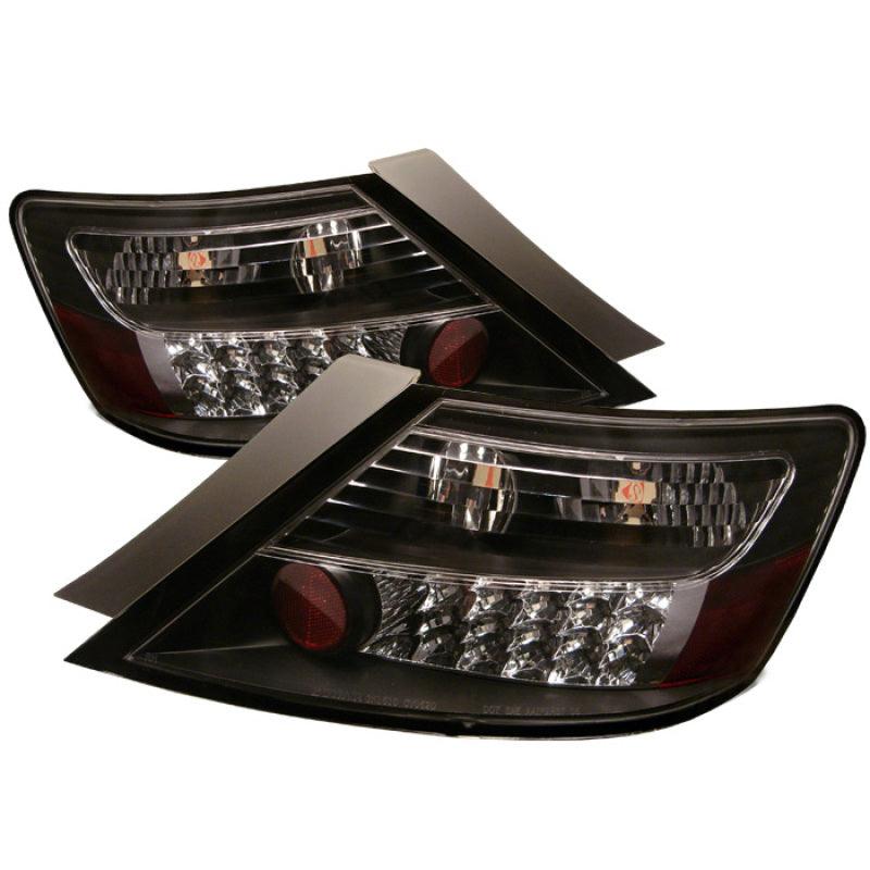 Spyder Honda Civic 06-08 2Dr LED Tail Lights Black ALT-YD-HC06-2D-LED-BK - Corvette Realm