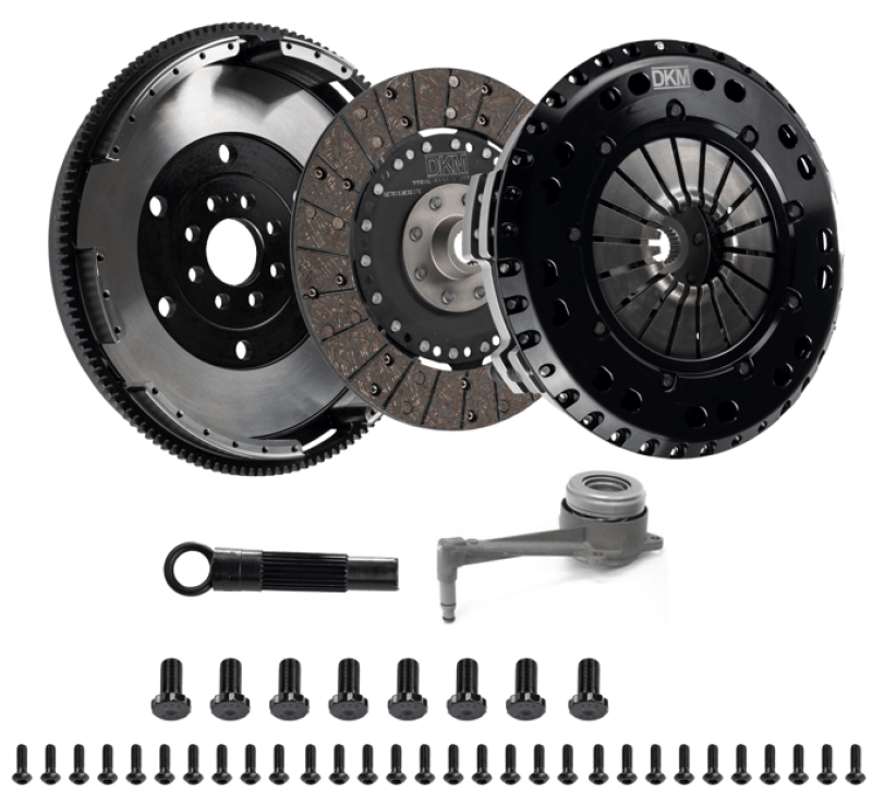 DKM Clutch 2.0 VW/Audi A3 TSI 8 Bolt Motor MS Twin Disc Clutch w/Steel Flywheel (660 ft/lbs Torque) - Corvette Realm